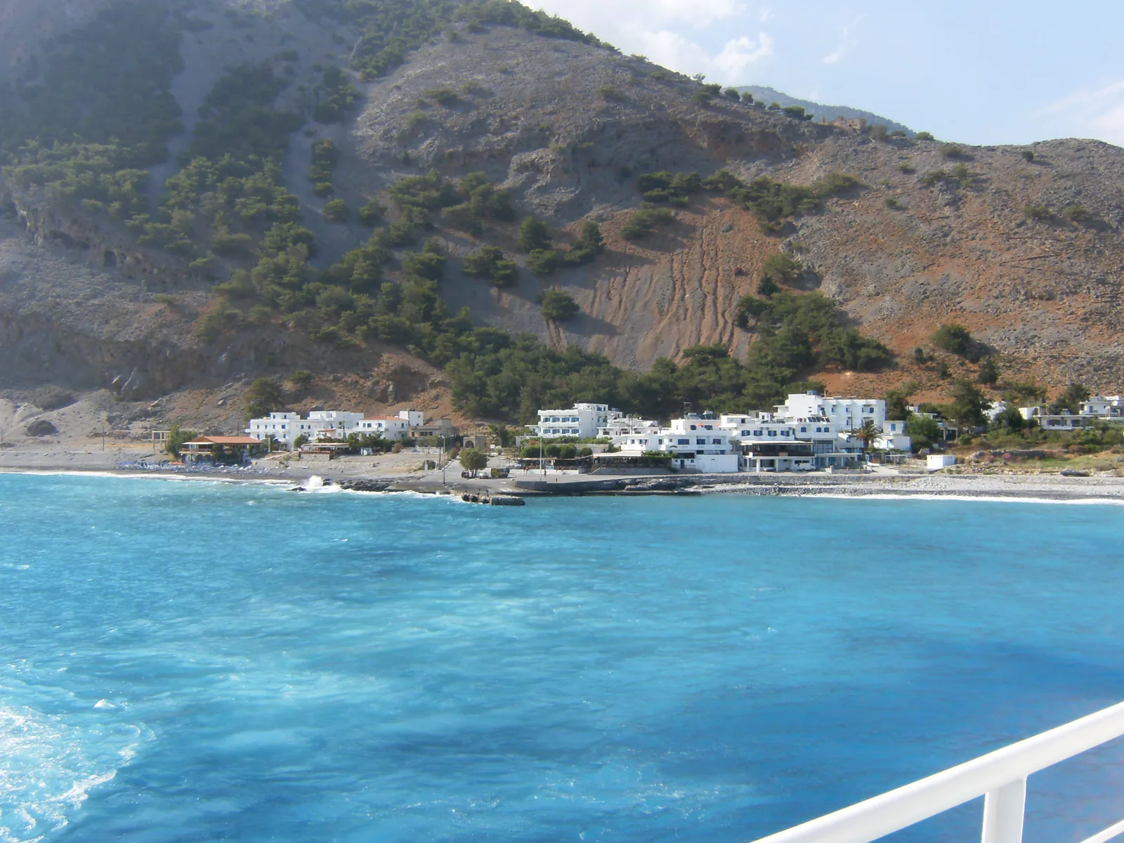 Agia Roumeli seen from the sea