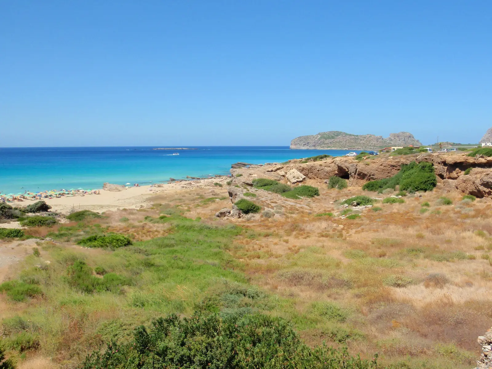 Falassarna beach and its turquoise shallows