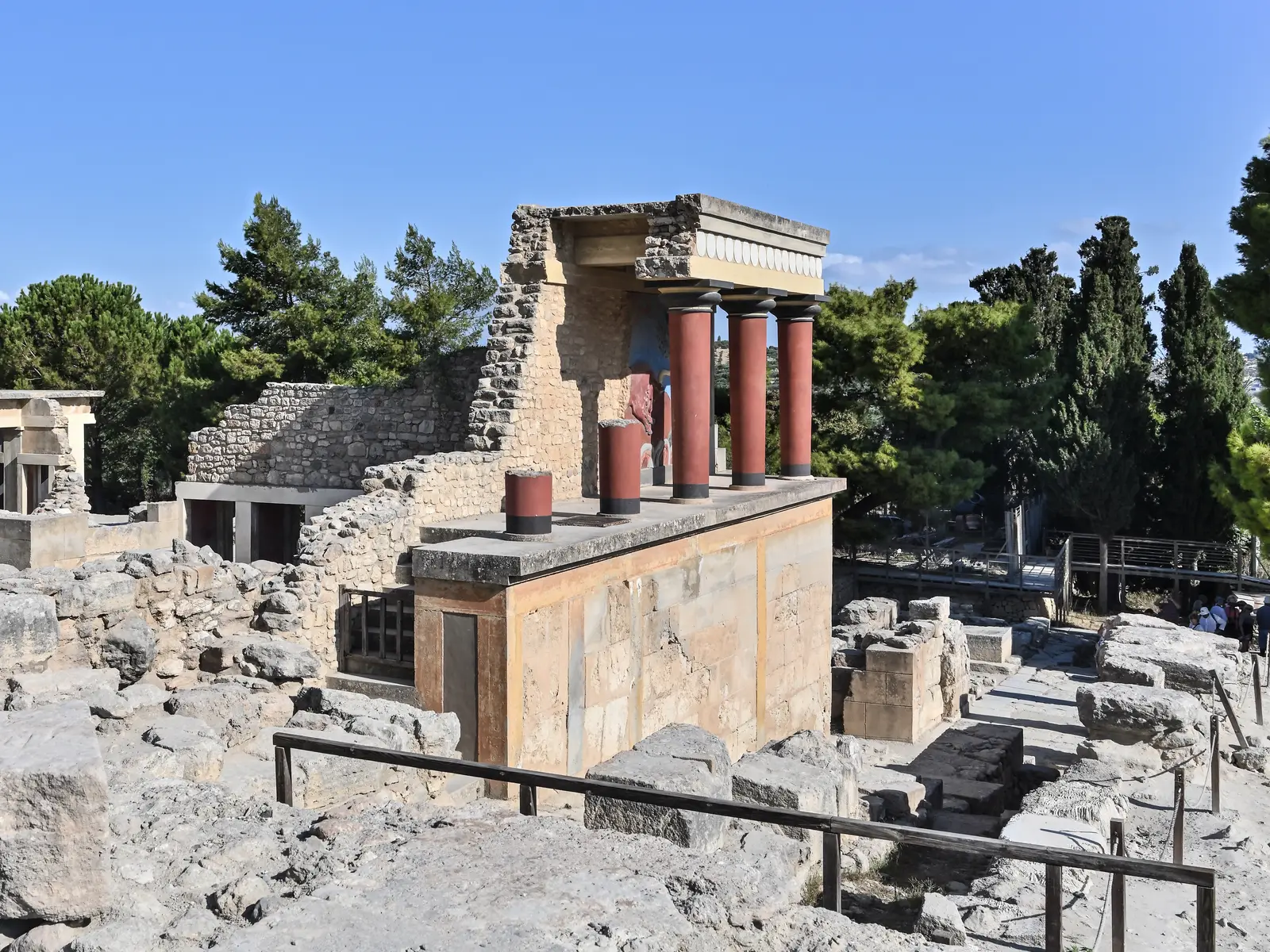 Ruins of the Minoan palace of Knossos